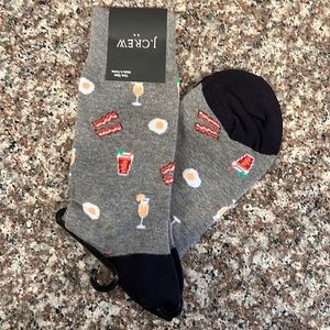 J. Crew brunch socks stocking stuffer bacon eggs Bloody Mary Mimosa's